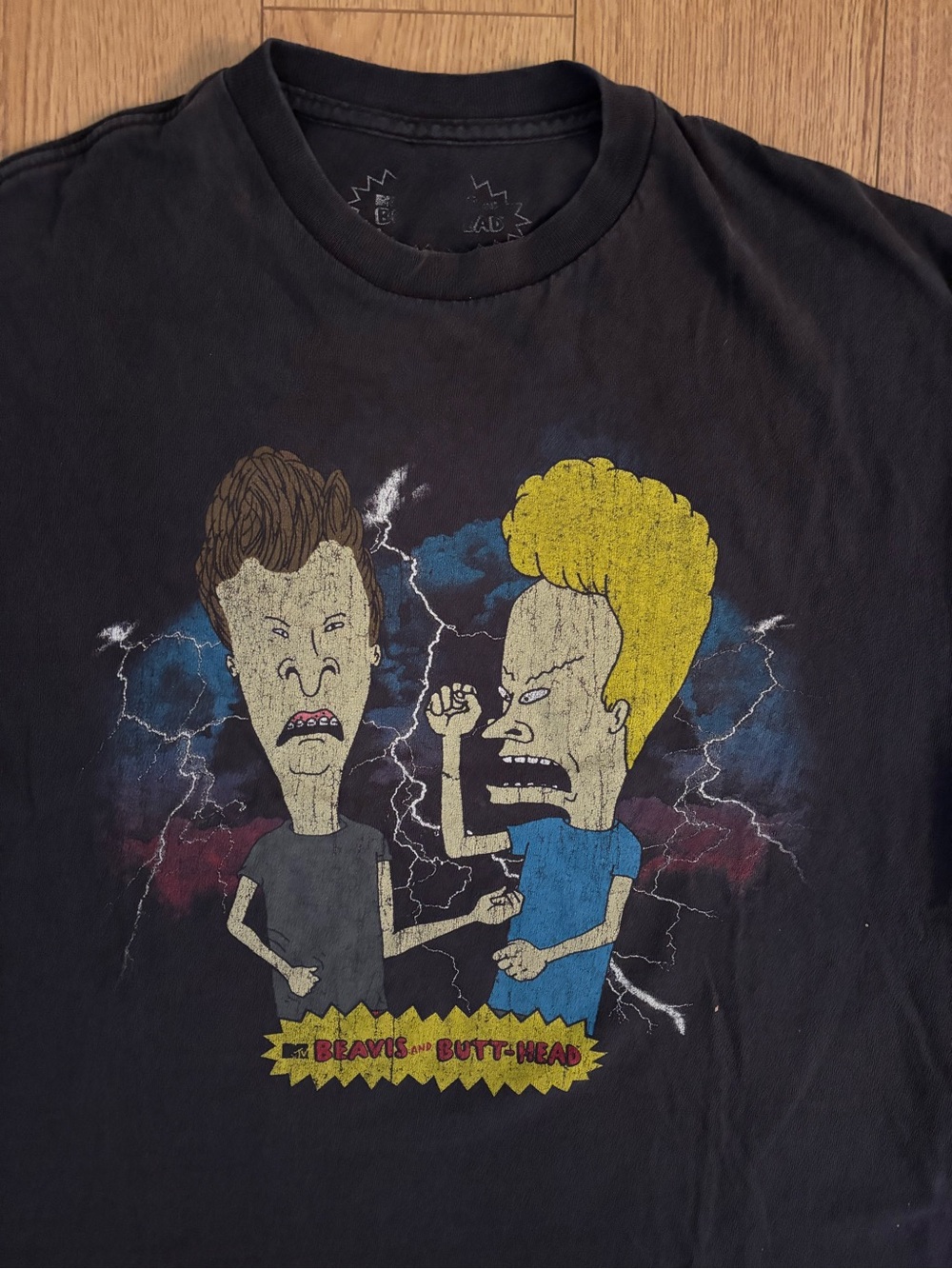 Beavis and Butt-Head Graphic Black T-Shirt - Picture 3 of 3